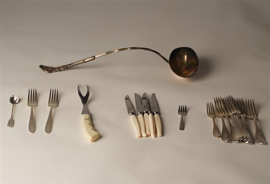 Appraisal: A Lot of Silverplate and other Flatware to include nine