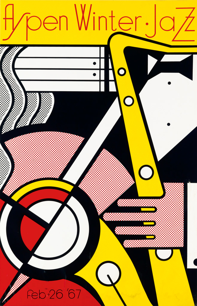 Appraisal: ROY LICHTENSTEIN - ASPEN WINTER JAZZ x inches x cm