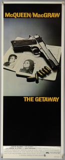 Appraisal: The Getaway US Insert film poster starring Steve McQueen National