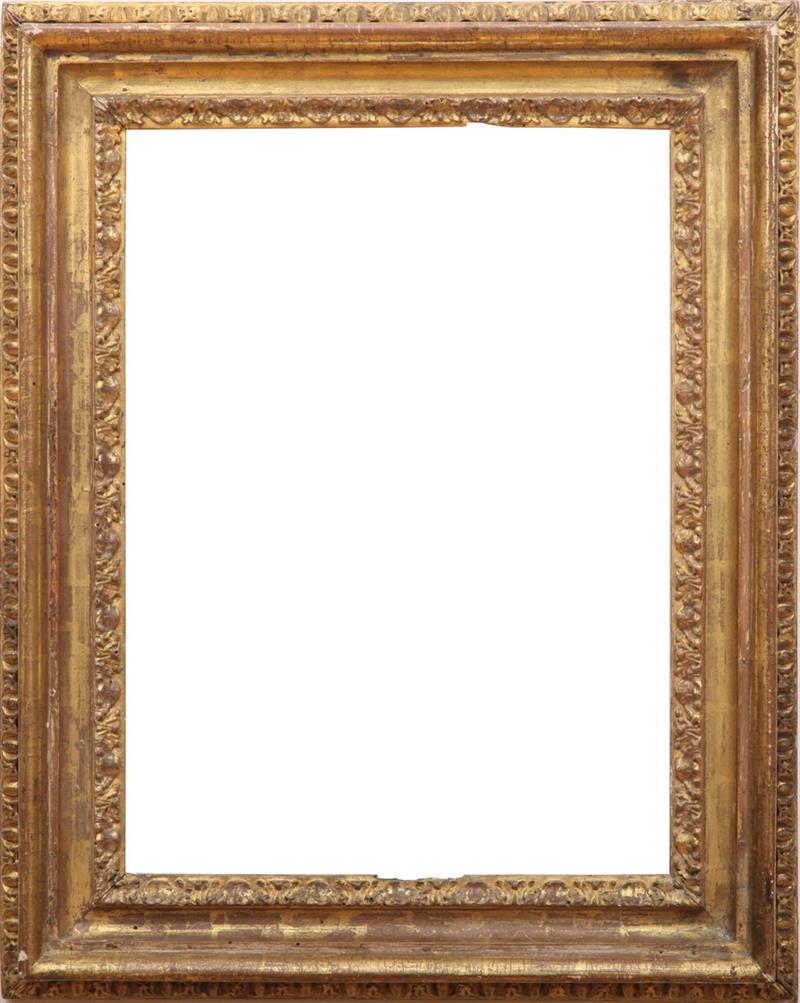 Appraisal: ITALIAN BAROQUE GILTWOOD PICTURE FRAME With a foliate border within