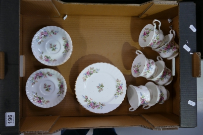 Appraisal: Royal Albert Moss Rose piece tea set