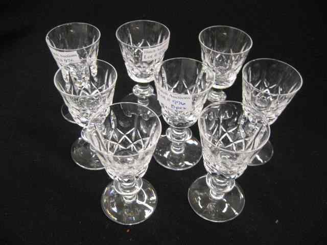 Appraisal: Waterford ''Lismore'' Crystal Cordials '' signed excellent