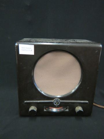 Appraisal: German Radio table top model Catlin type case square