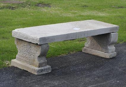 Appraisal: PORTLAND STONE SEAT x x in Christie's lot This lot