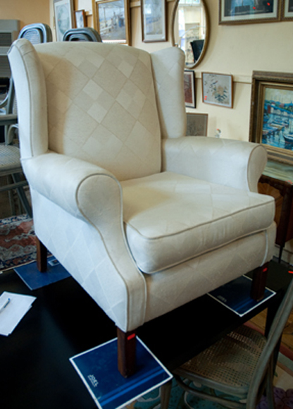 Appraisal: WINGBACK ARMCHAIR