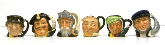 Appraisal: Six Royal Doulton toby jugs consisting of Captain Henry Morgan