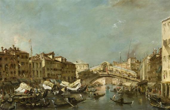 Appraisal: After GUARDI FRANCESCO Venice View of Venice with the Rialto