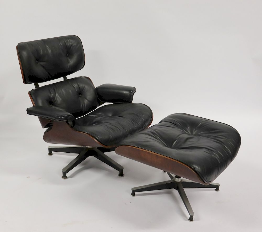 Appraisal: MIDCENTURY Charles Eames Lounge Chair And Ottoman By Herman Miller