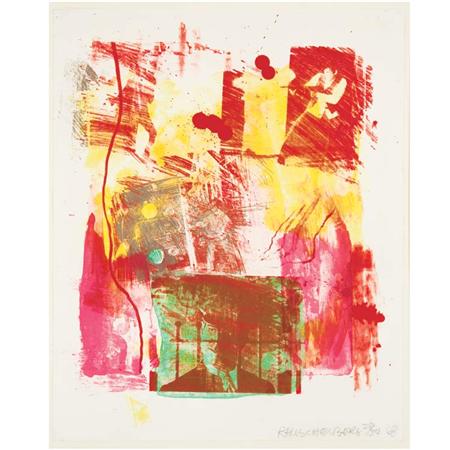 Appraisal: Robert Rauschenberg STORYLINE II F G Estimate -