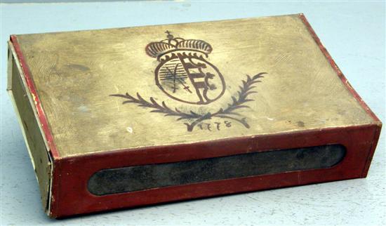 Appraisal: Early twentieth century German oversized box of matches in hand