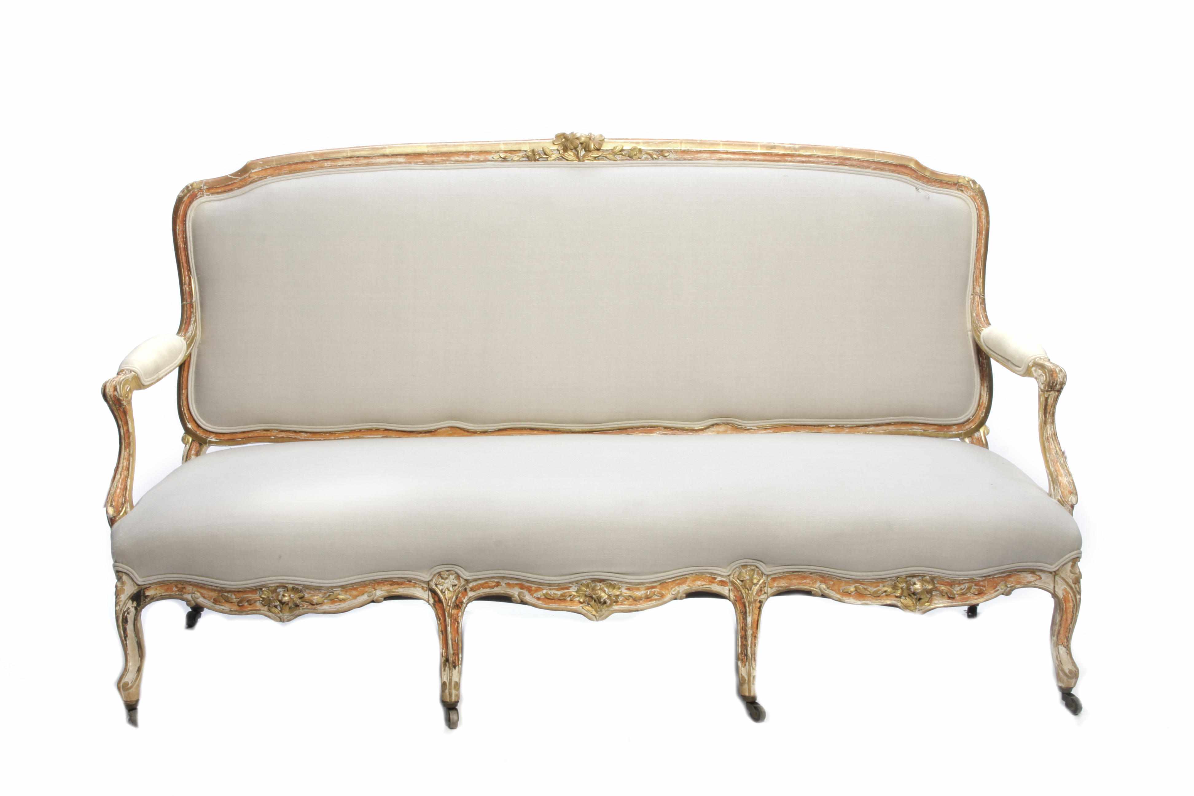 Appraisal: Property of Tres Belle Antiques A Louis XV style giltwood