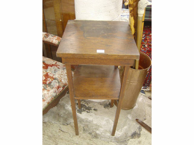 Appraisal: OAK TELEPHONE TABLE - STICKLEY