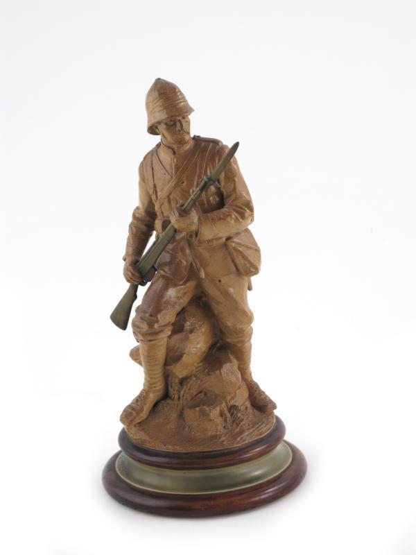 Appraisal: Boer War Solider a rare Doulton Lambeth salt-glazed stoneware