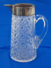 Appraisal: A late Victorian silver mounted cut glass water jug Mappin