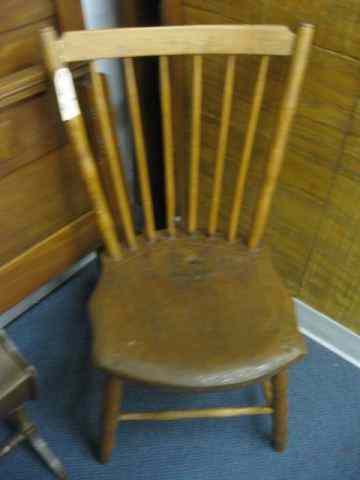 Appraisal: Antique Side Chair Windsor style circa