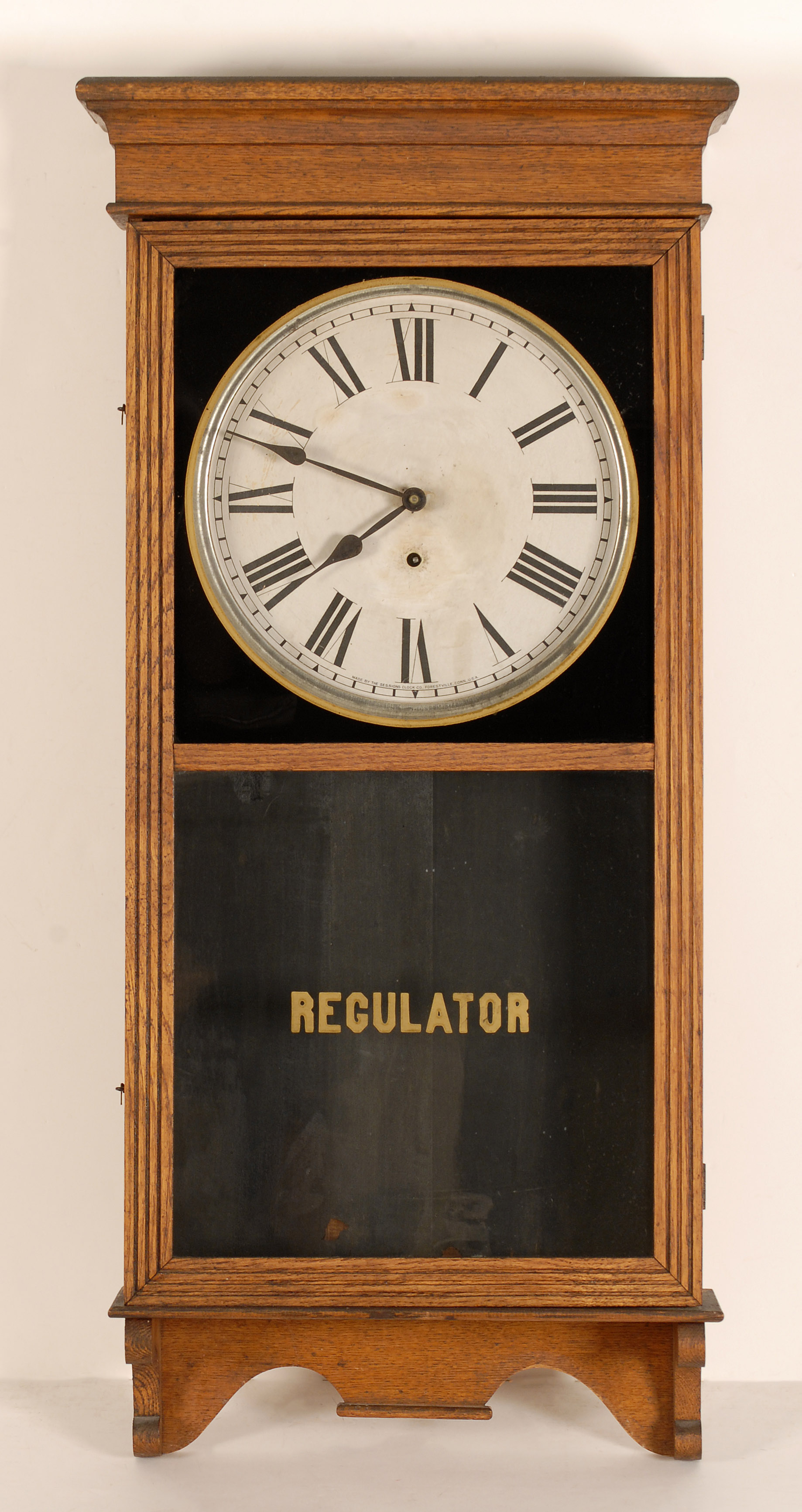 Appraisal: REGULATOR WALL CLOCK Late th CenturyBy the Sessions Clock Company