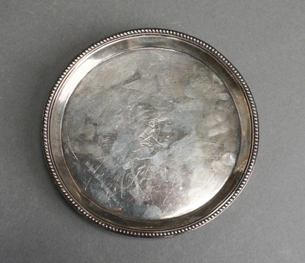 Appraisal: George III Sterling Silver Footed Salver Elizabeth Jones London Circa