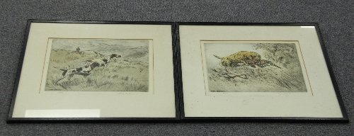 Appraisal: Henry Wilkinson ARR Golden Retrievers Pointers signed in pencil two