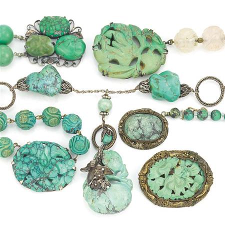 Appraisal: Group of Assorted Turquoise Bead Necklaces Estimate -