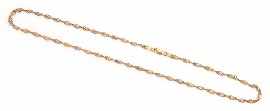 Appraisal: An Italian bi-tone ct gold Singapore twist chain length approximately