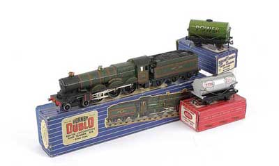 Appraisal: Hornby Dublo -rail Loco and Rolling Stock comprising EDLT -