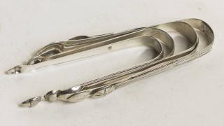 Appraisal: Sterling Silver Asst Tongs OT Gross