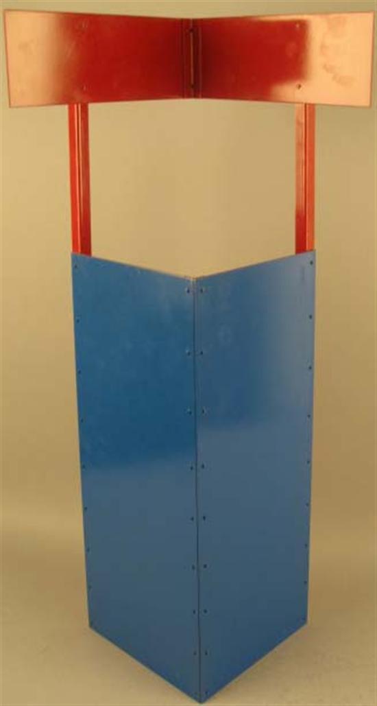 Appraisal: Lyman Kipp E Painted Steel blue with red edge Signed