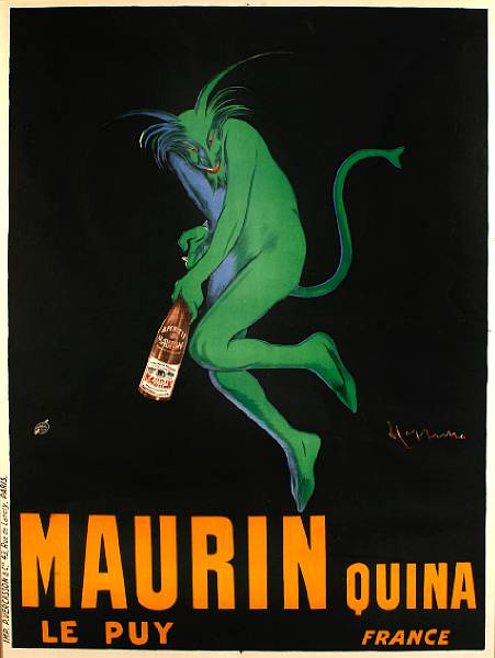 Appraisal: Leonetto Cappiello Italian - Maurin Quina Lithographic poster in colors