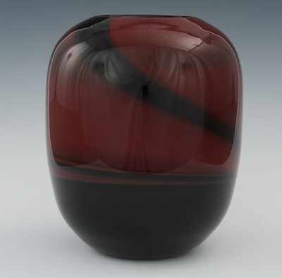 Appraisal: A Labino Studio Glass Vase A simple rounded vase form