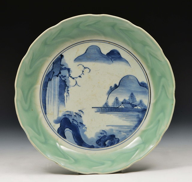 Appraisal: A Japanese blue and white dishlate th Centuryprobably from the