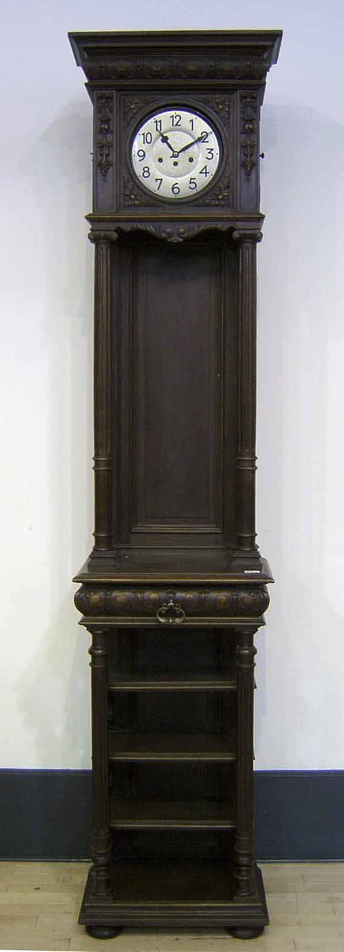 Appraisal: German mahogany tall case clock h