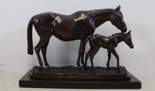 Appraisal: NEWMARK Marilyn Bronze Sculpture Great Expectation Bronze with dark bronze