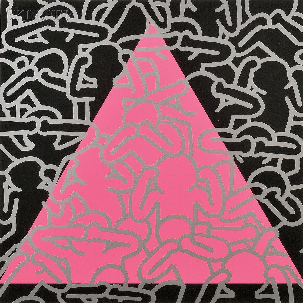 Appraisal: Keith Haring American - Silence Equals Death edition of published