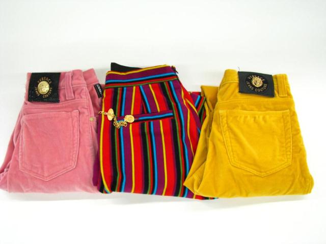 Appraisal: One lot of three Versace various color pants Versace Jeans