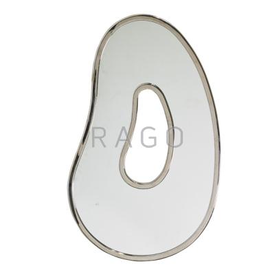 Appraisal: HUBERT LE GALL b Amoeba mirror France s Nickeled brass