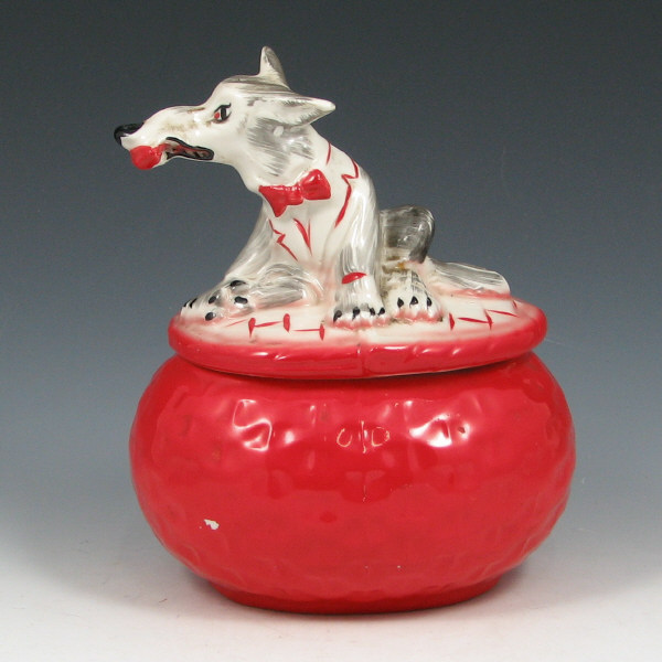 Appraisal: Hull Little Red Riding Hood Wolf Grease Jar Little Red