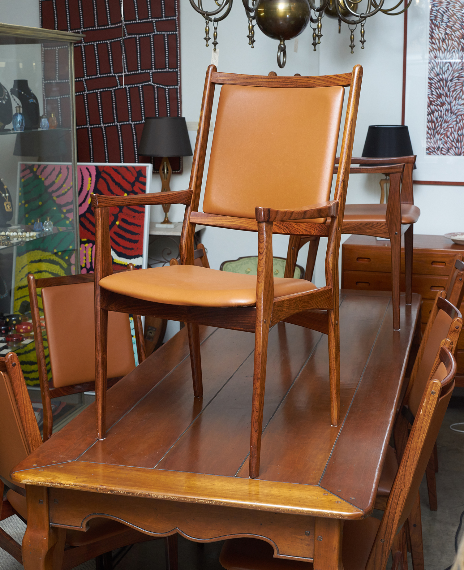 Appraisal: A SET OF EIGHT s DANISH 'DYRLUND' CHAIRS Inculdes two