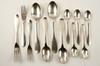 Appraisal: FLATWARE - Twelve piece set of hand wrought modern Danish