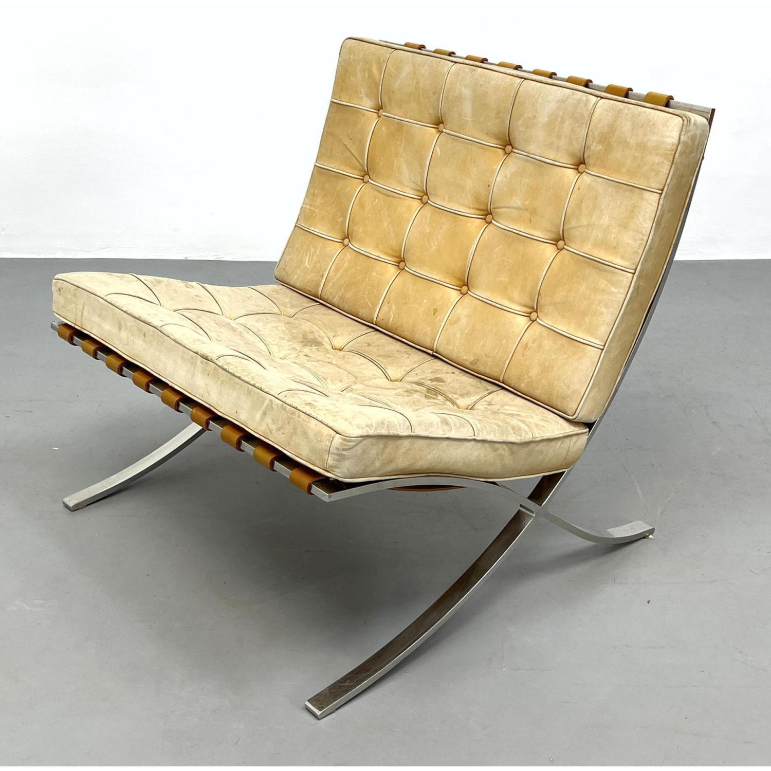 Appraisal: Knoll International Barcelona Chair All Original Estate Fresh Mies van