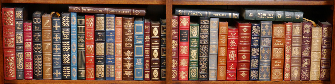 Appraisal: EASTON PRESS LEATHER BOUND LIBRARY OF BOOKS Volumes from the