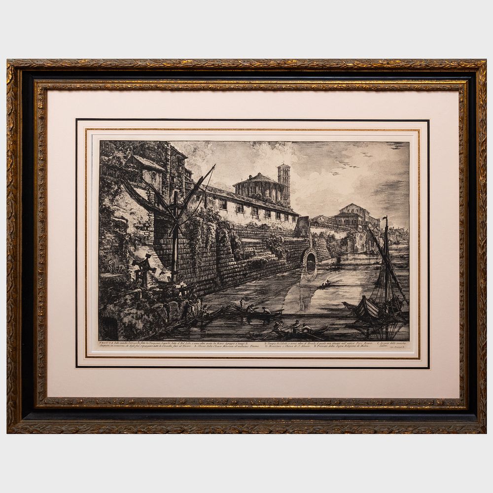 Appraisal: Francesco Piranesi - Veduta delle antiche Sostruzione and Temple de