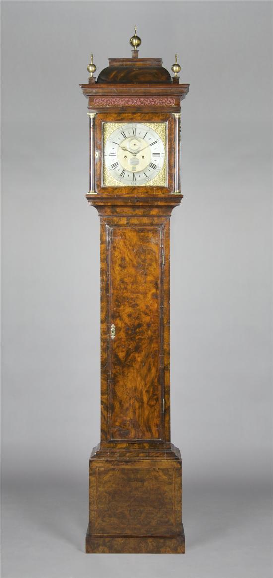 Appraisal: A George II Walnut Tall Case Clock William Graham Height