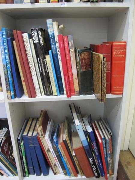 Appraisal: TWO SHELVES OF ASSORTED BOOKS INCL ART REFERENCE AND GENERAL