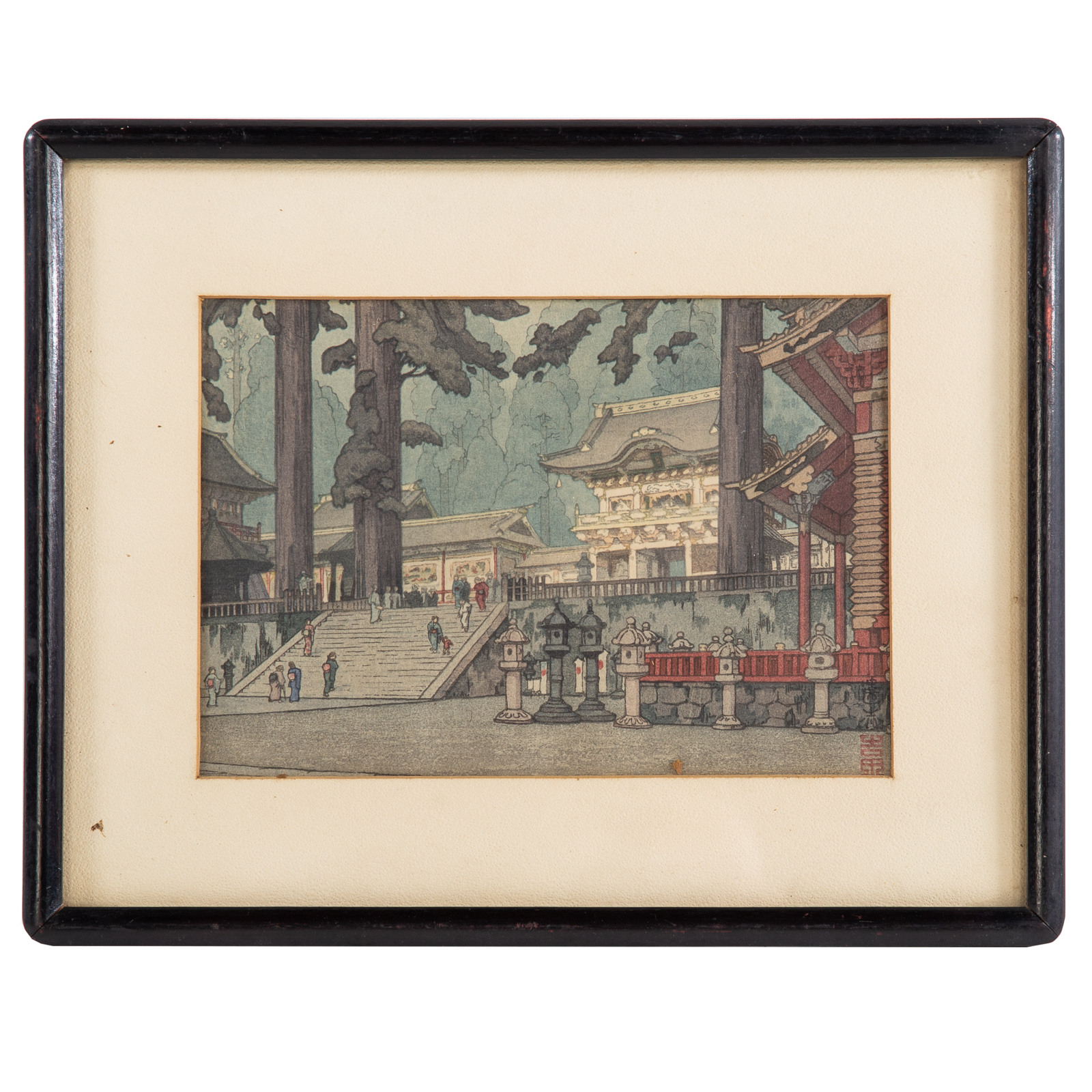 Appraisal: TOSHI YOSHIDA NIKKO COLOR WOODBLOCK PRINT Japanese - Signed Toshi