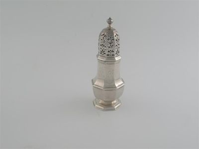 Appraisal: A Queen Anne baluster caster octagonal form with a high