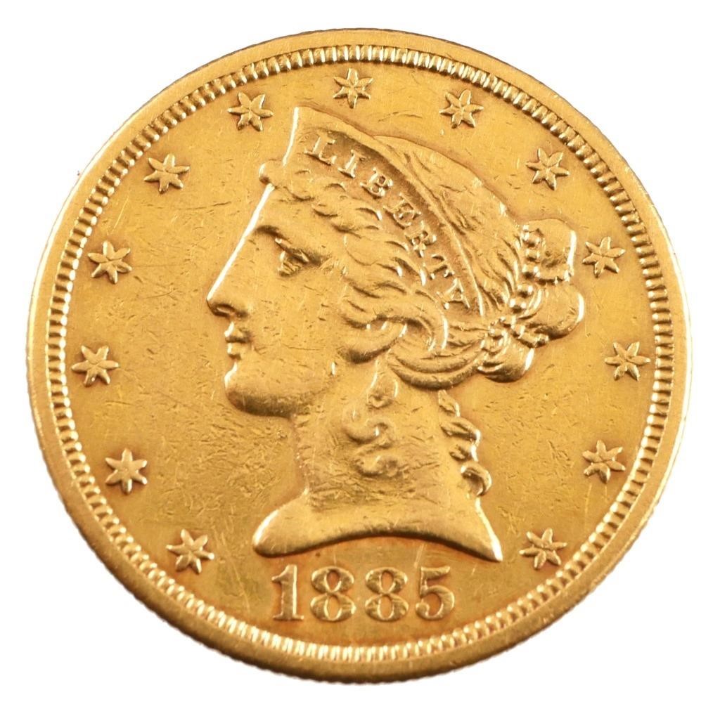 Appraisal: s gold half eagle See images for detail