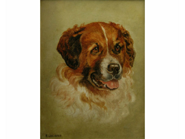 Appraisal: Circle of Edwin Henry Landseer England - x oil on