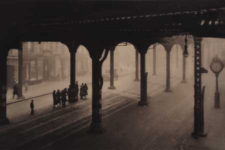 Appraisal: HOPP EMIL OTTO - Tramlines Under the New York Elevated