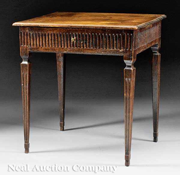 Appraisal: A Louis XVI Provincial Carved Pine Side Table late th