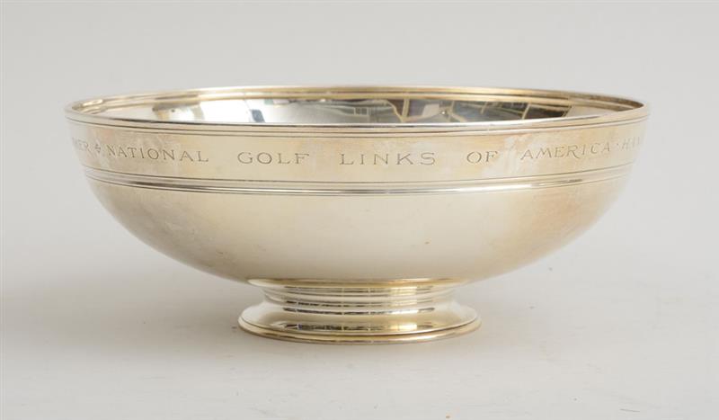 Appraisal: TIFFANY CO SILVER PRESENTATION BOWL Mark for - the footed